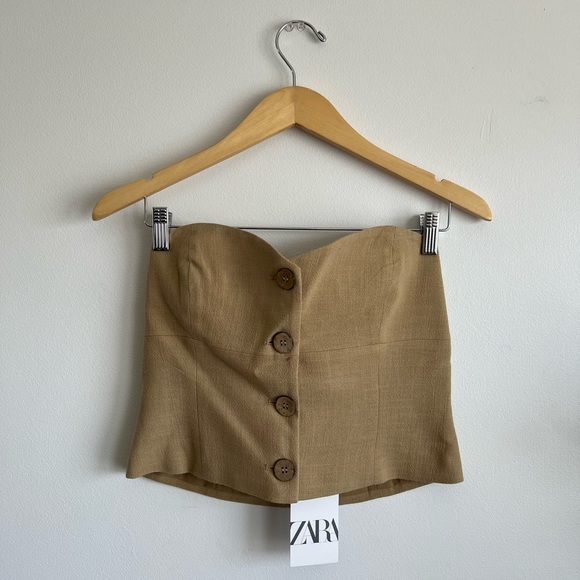 NWT Zara - Rustic Bustier Vest - Picture 4 of 6